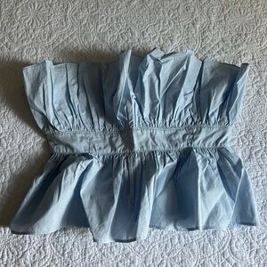 Mable Strapless Ruffle Top